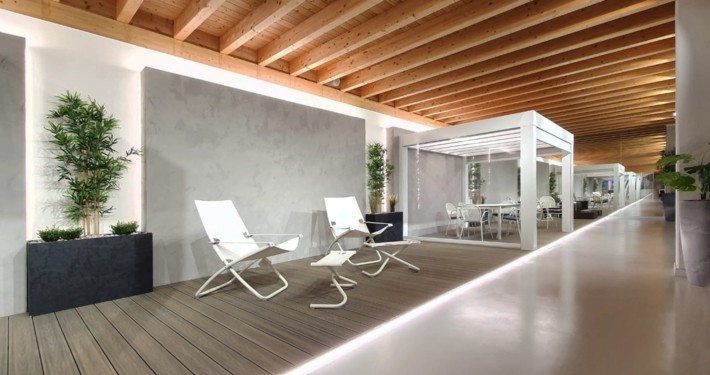 Innovatec Design showroom pergola