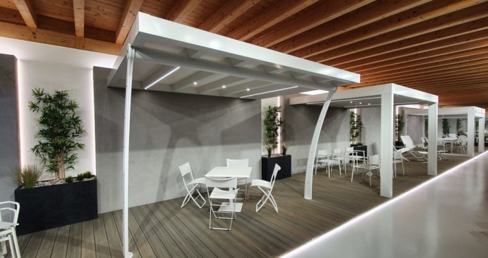 Innovatec Design showroom pergola